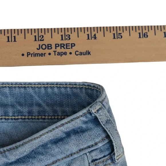 ABERCROMBIE & FITCH || Women's Patchwork Skinny Jeans Light Wash Size 6 (28) - Picture 9 of 12